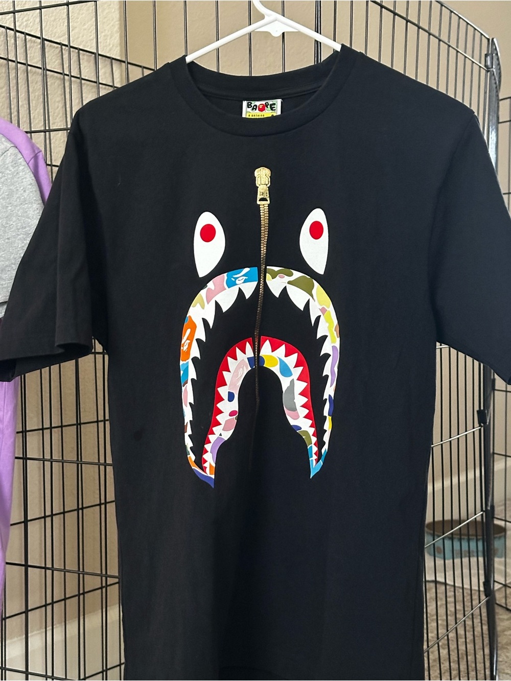 A Bathing Ape Shark Tee Shirt EUC